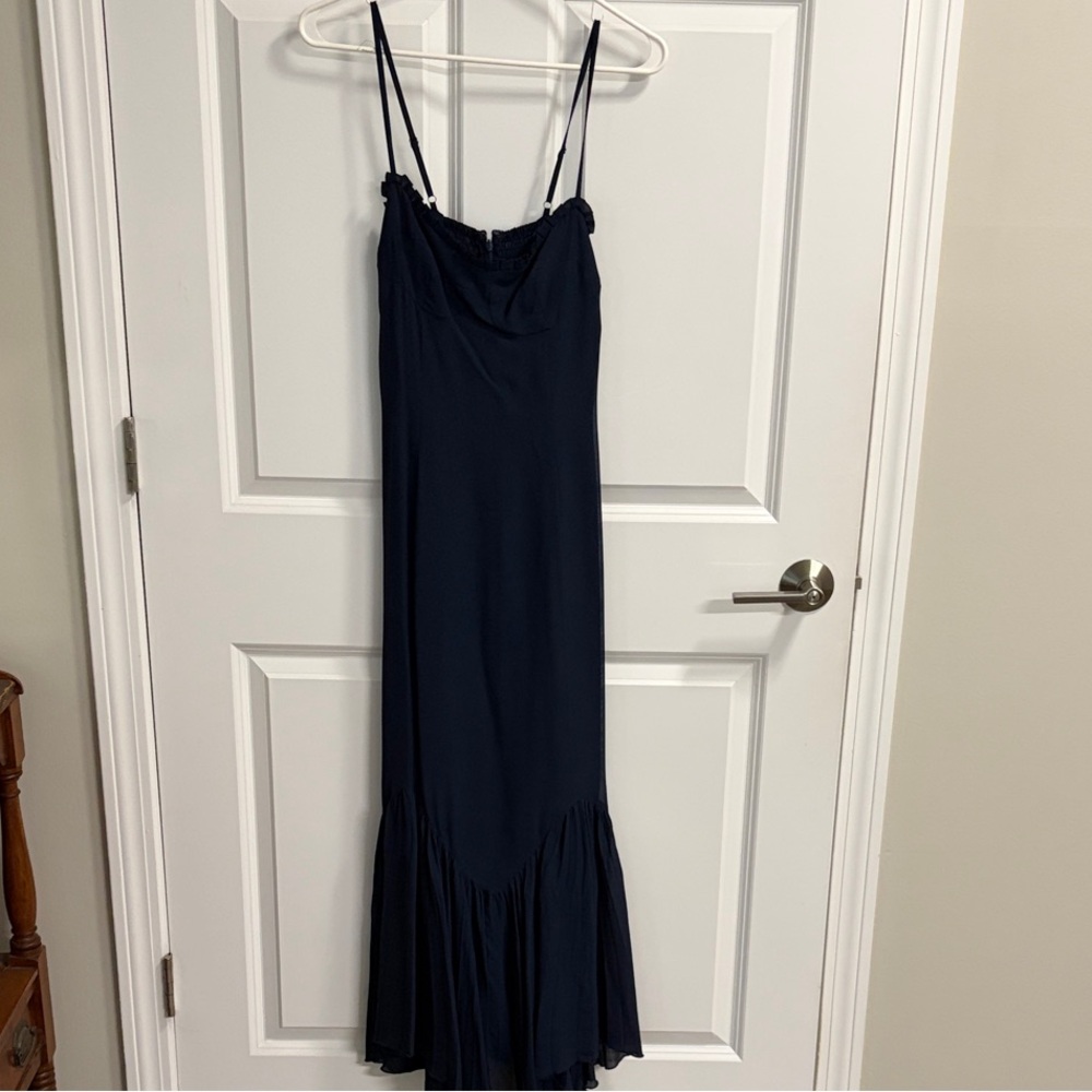 Elegant Navy Blue Maxi Dress
